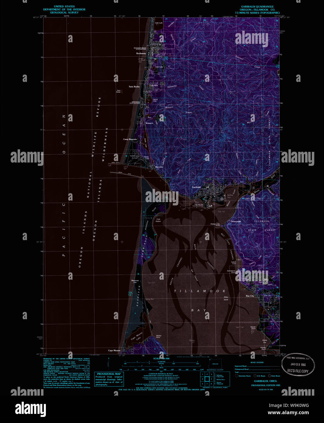 Mappa di garibaldi oregon fotografías e imágenes de alta resolución Alamy