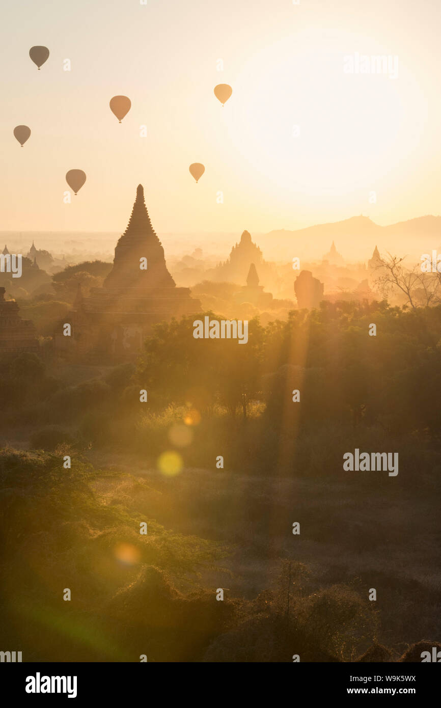 Templos de Bagan (pagano), Myanmar (Birmania), Asia Foto de stock