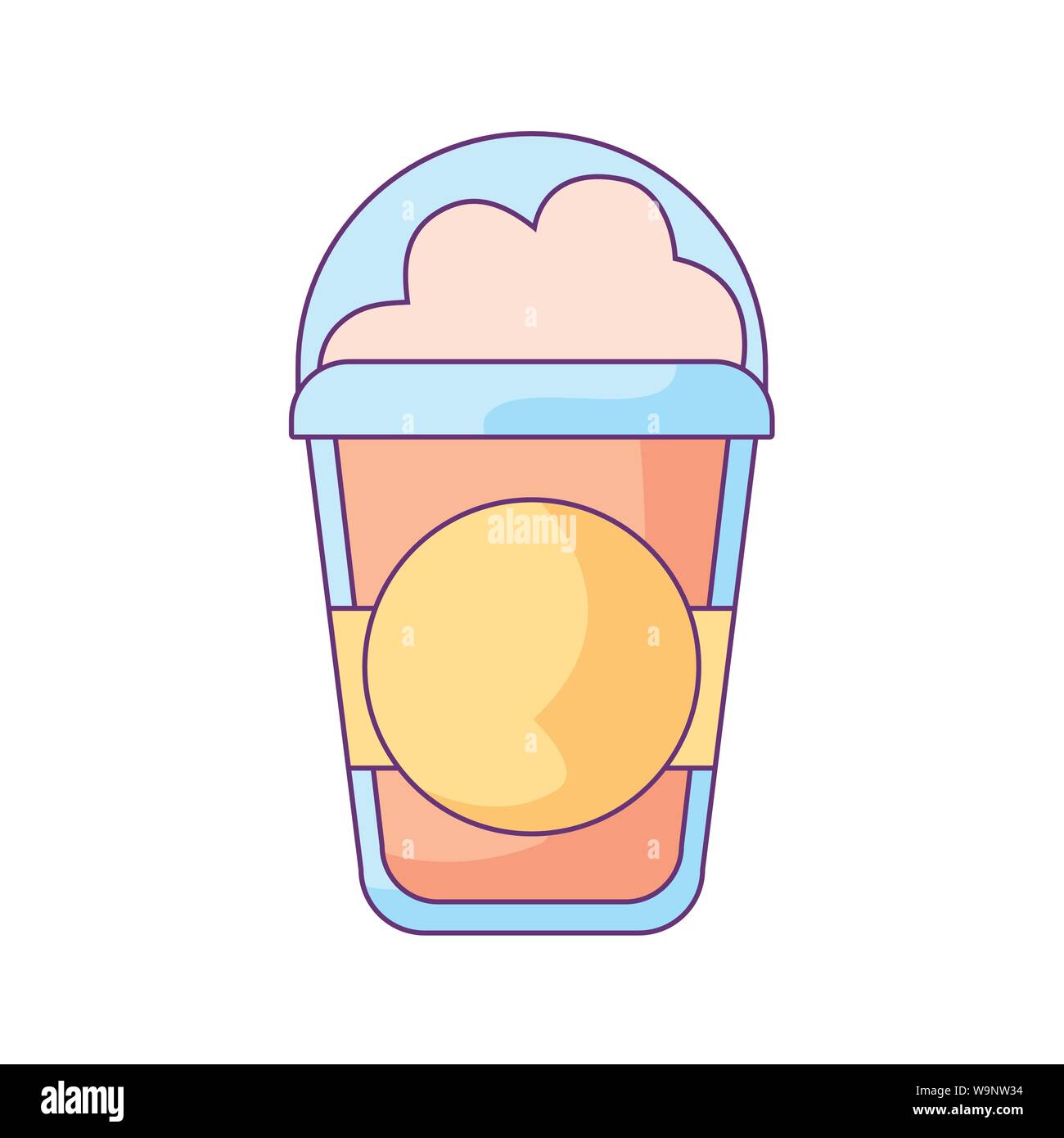 Deliciosa malteada de café icono aislados diseño ilustración vectorial  Imagen Vector de stock - Alamy