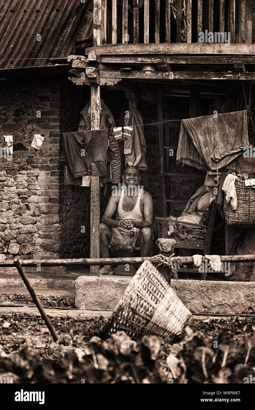 Retratos nepalí Foto de stock