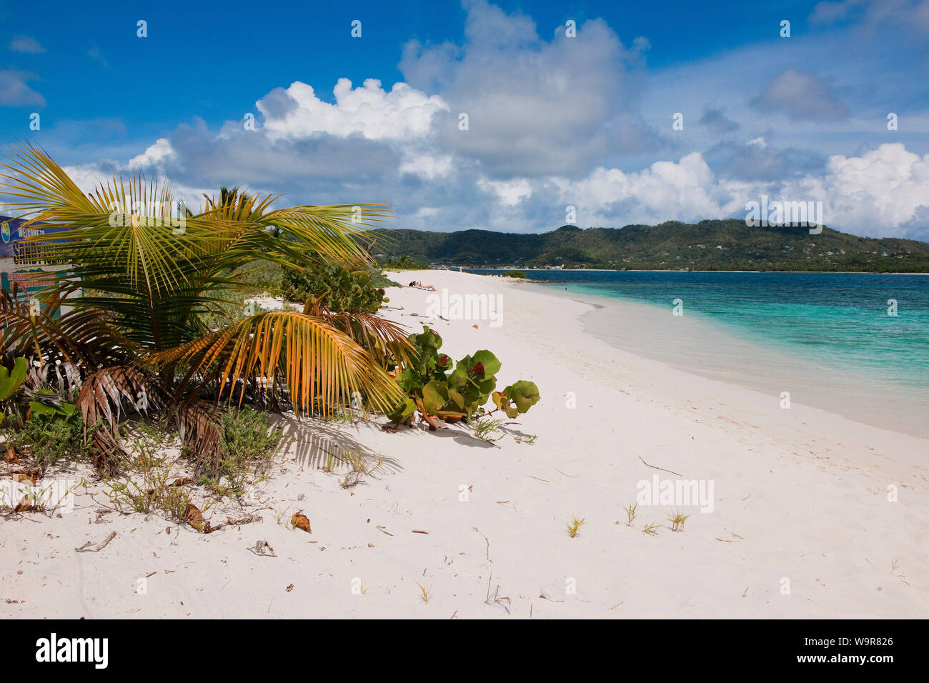 Isla de arena, cerca de la isla de Carriacou, Granada, granadinas, Caribe, América, Carriacou Foto de stock