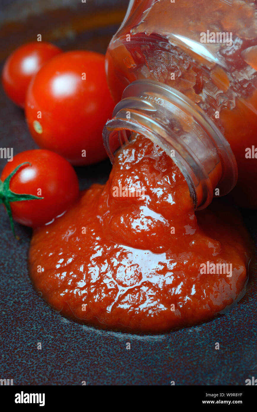 La salsa de tomate ketchup Foto de stock