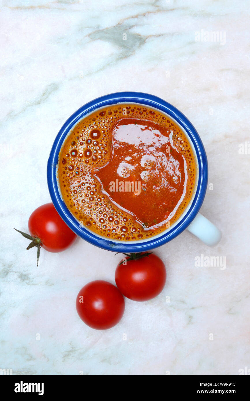 sopa de tomate Foto de stock