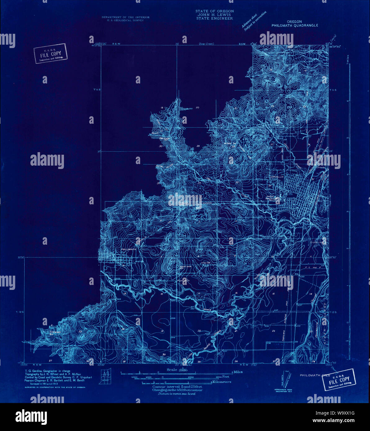 Mapa de philomath oregon fotografías e imágenes de alta resolución Alamy