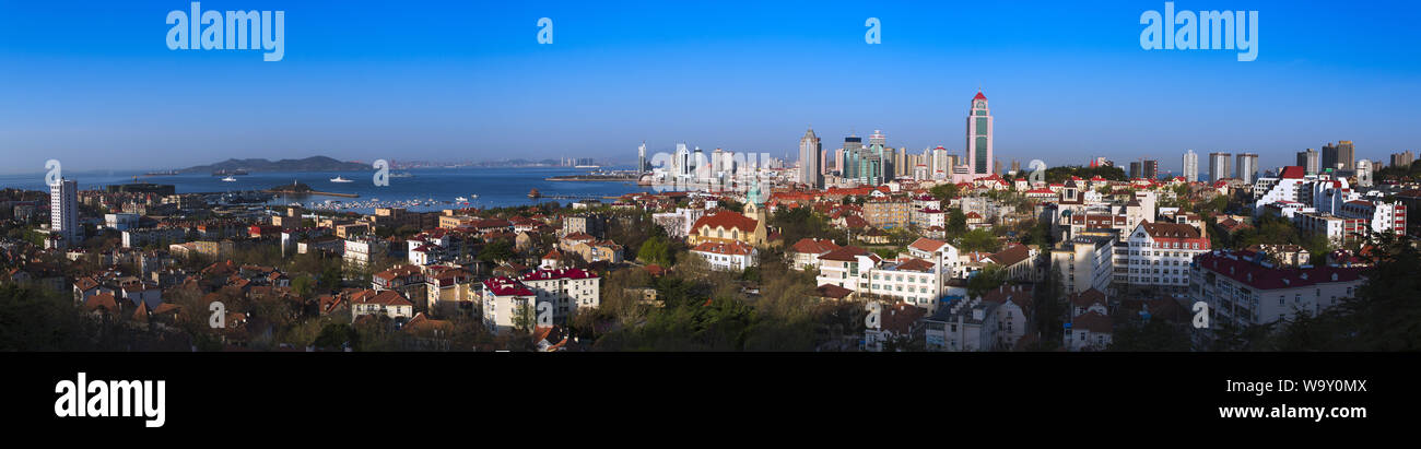 Panorama de Qingdao Foto de stock
