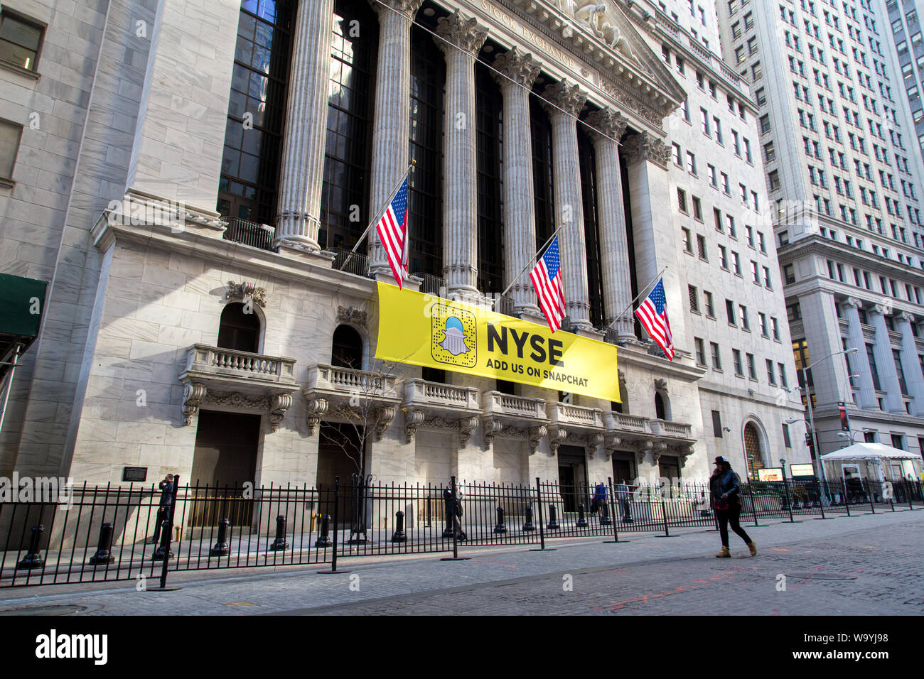 La Ciudad de Nueva York Stock Exchange Foto de stock