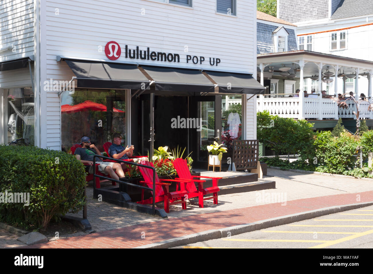 Lululemon Pop Up Store Foto de stock