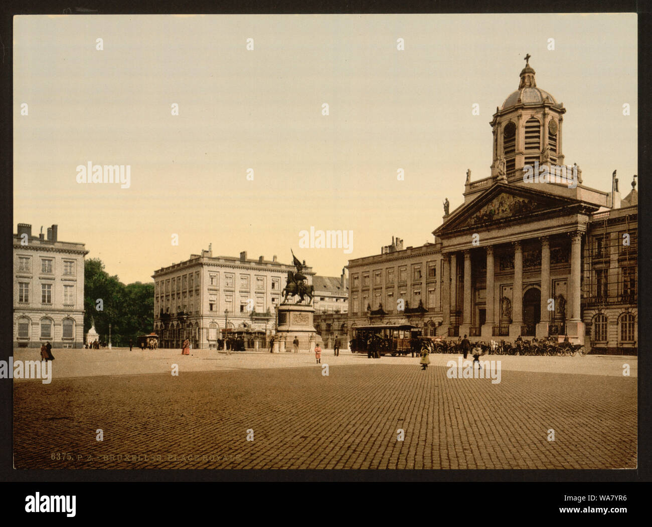 Bruxelles, Place Royale [Bruselas, Bélgica]; impresión muestra la Place