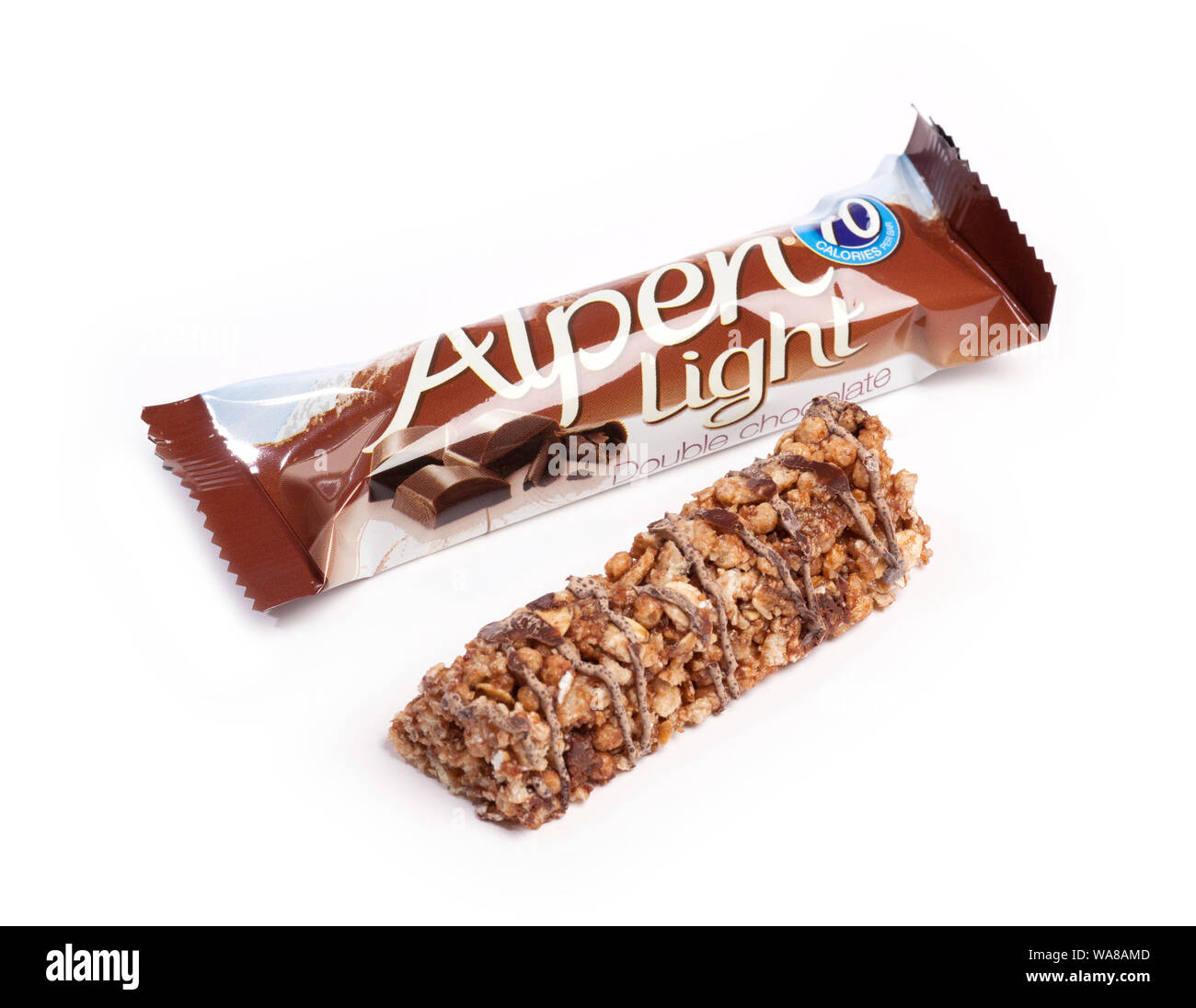 Alpen chocolate light bar Foto de stock