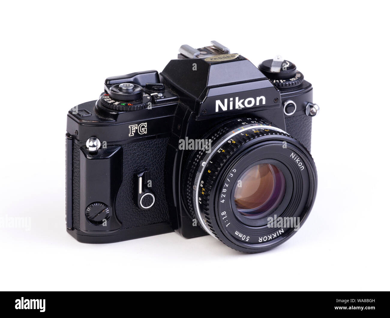 Nikon FG una cámara de película de 35 mm Foto de stock