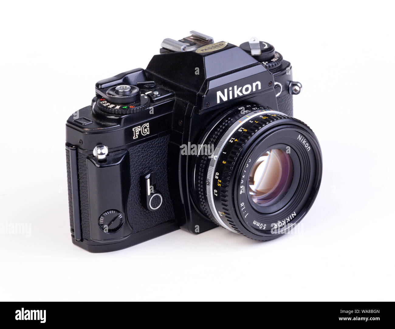 Nikon FG una cámara de película de 35 mm Foto de stock