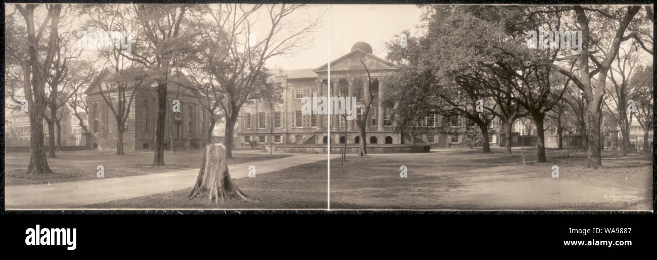 Colegio de Charleston, Charleston, S.C. Foto de stock