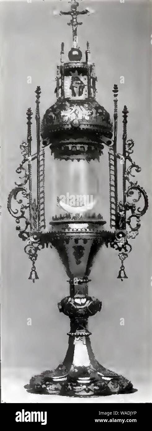Dorlar, San Hubertus, Reliquienmonstranz, Zustand vor 1908. Foto de stock
