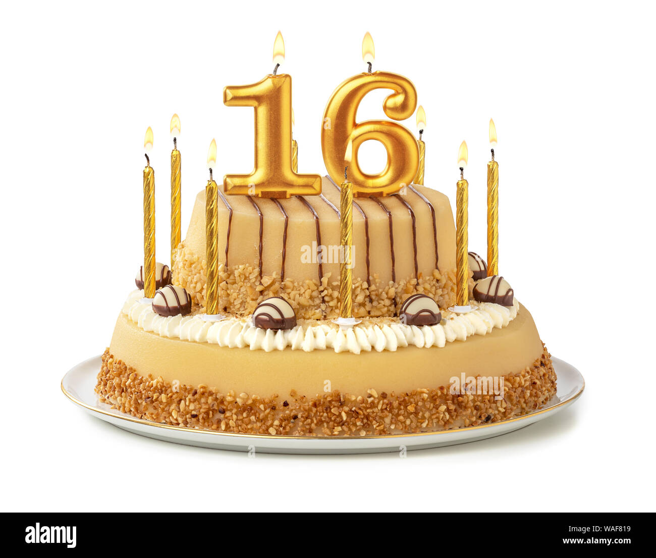 Velas de cumpleaños número 16, velas de feliz cumpleaños, decoración para  cumpleaños, boda, aniversario, celebración, recuerdo, champán dorado