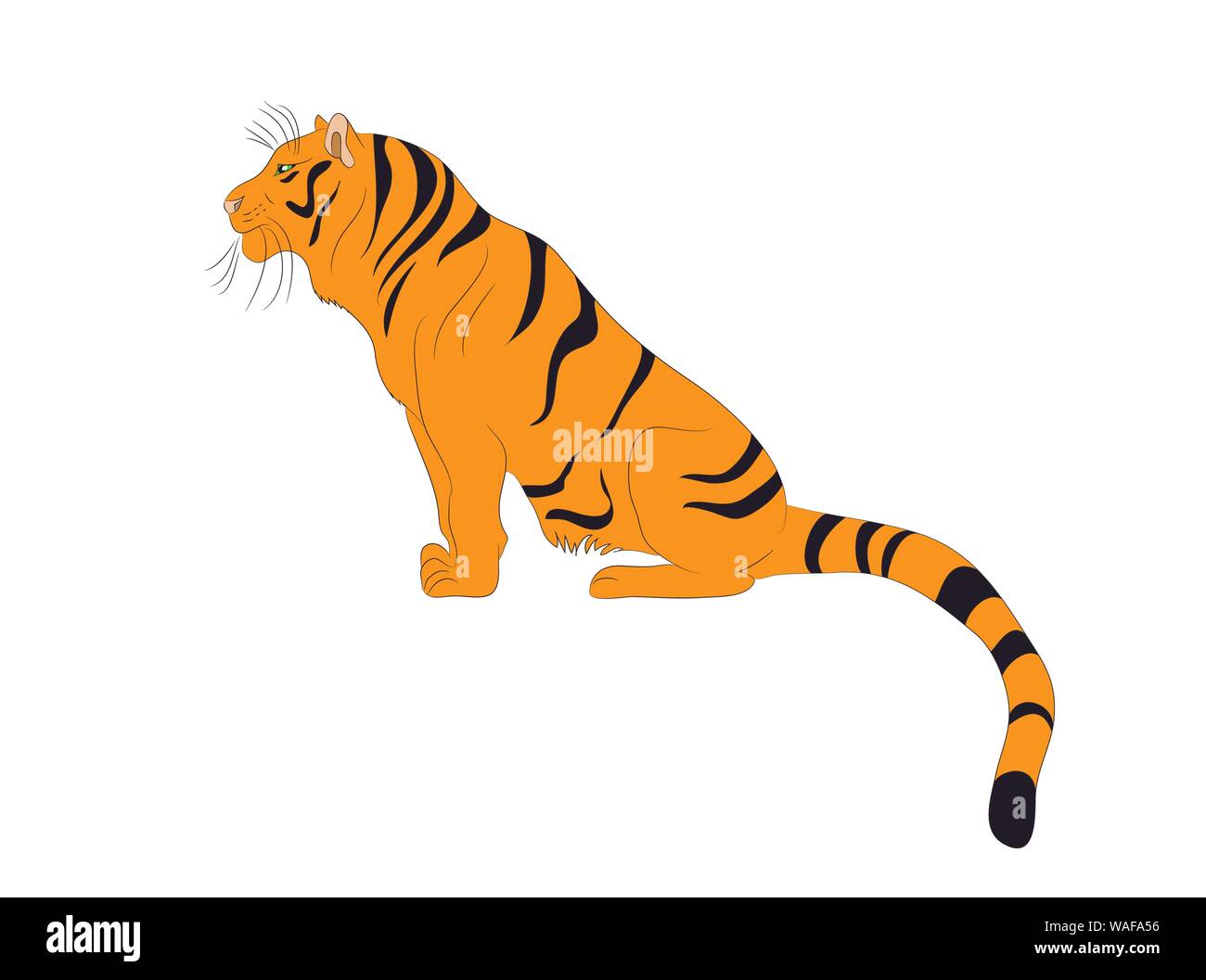 Dibujo de tigre color fotografías e imágenes de alta resolución - Alamy