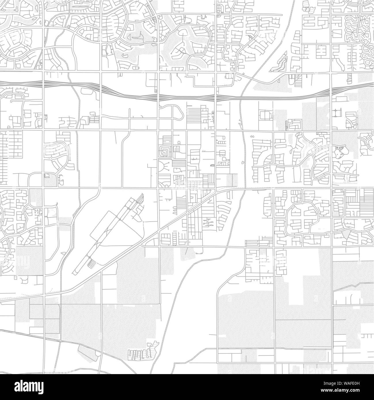 Avondale, Arizona, EE.UU., expuso brillante mapa de vectores con grande y carreteras secundarias