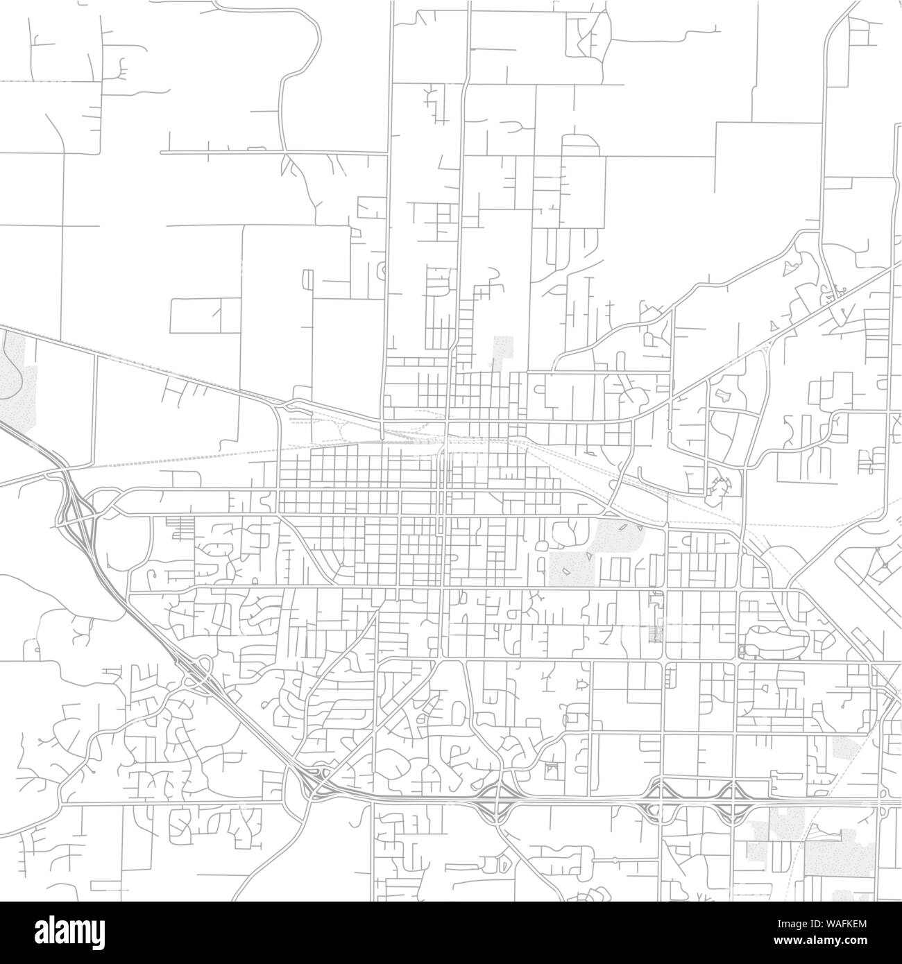 Jonesboro, Arkansas, Estados Unidos, brillante esbozado mapa de