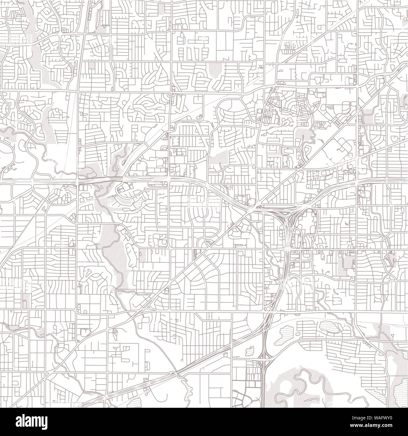 North Richland Hills, Texas, EE.UU., expuso brillante mapa de vectores