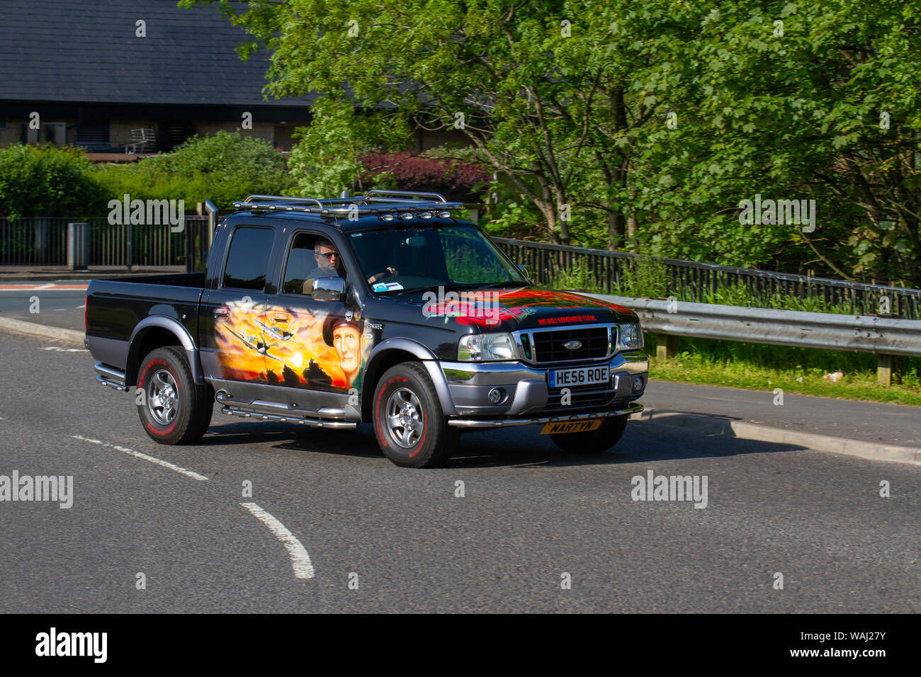 Custom Ford doble cabina Ranger camioneta con calcas de recuerdo de la  guerra, autoadhesivo signo de vinilo, livery de vehículos, arte de pared,  envoltura de vehículos, flota, comercial, envoltura de vehículos en