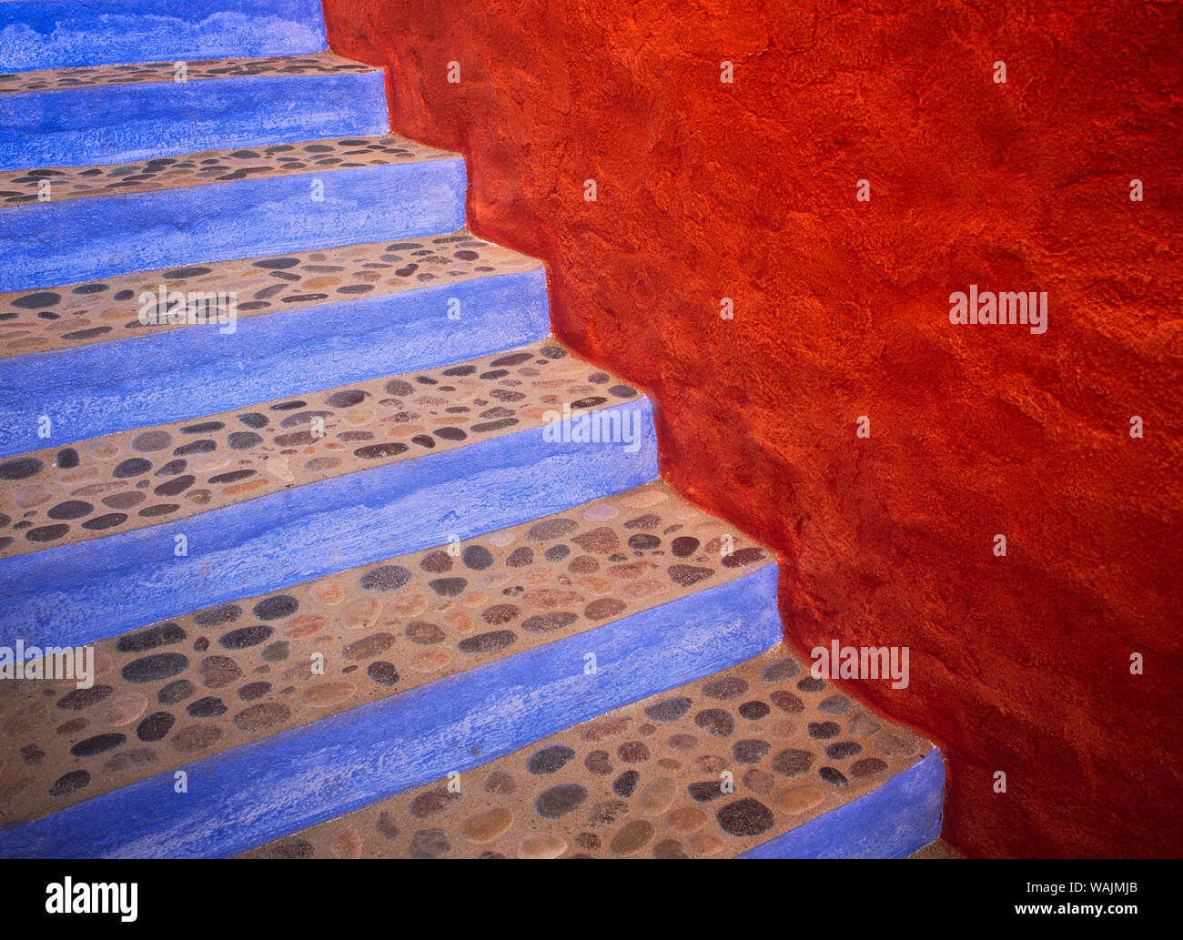 México, Costalegre. Colorido escaleras de piedra. Crédito: Jim Nilsen / Galería / DanitaDelimont.com Jaynes Foto de stock
