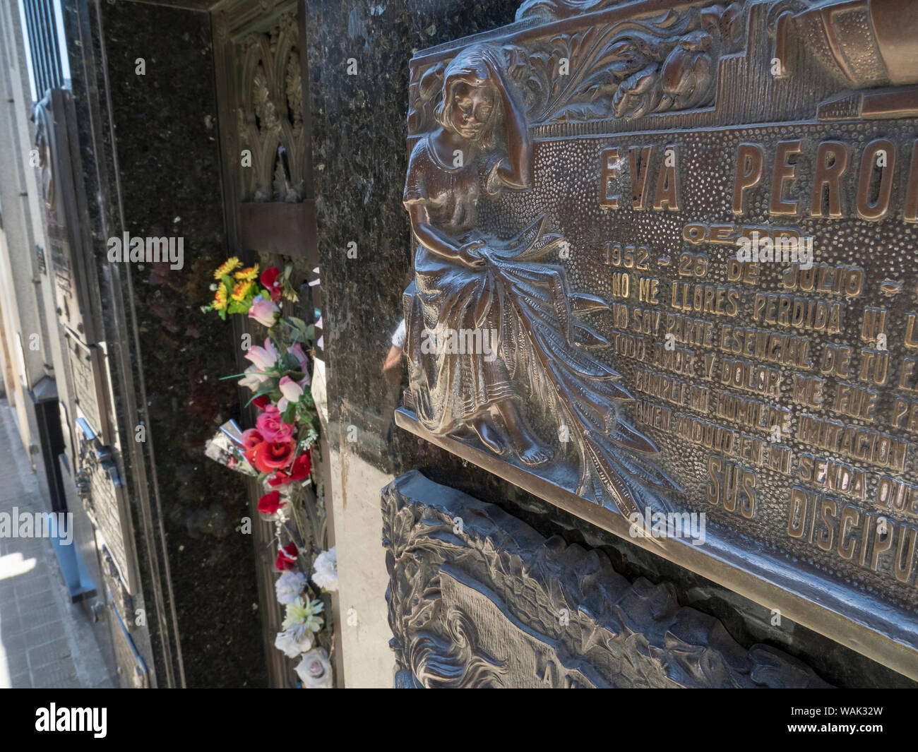 El cementerio de la Recoleta (Cementerio de la Recoleta). La tumba de
