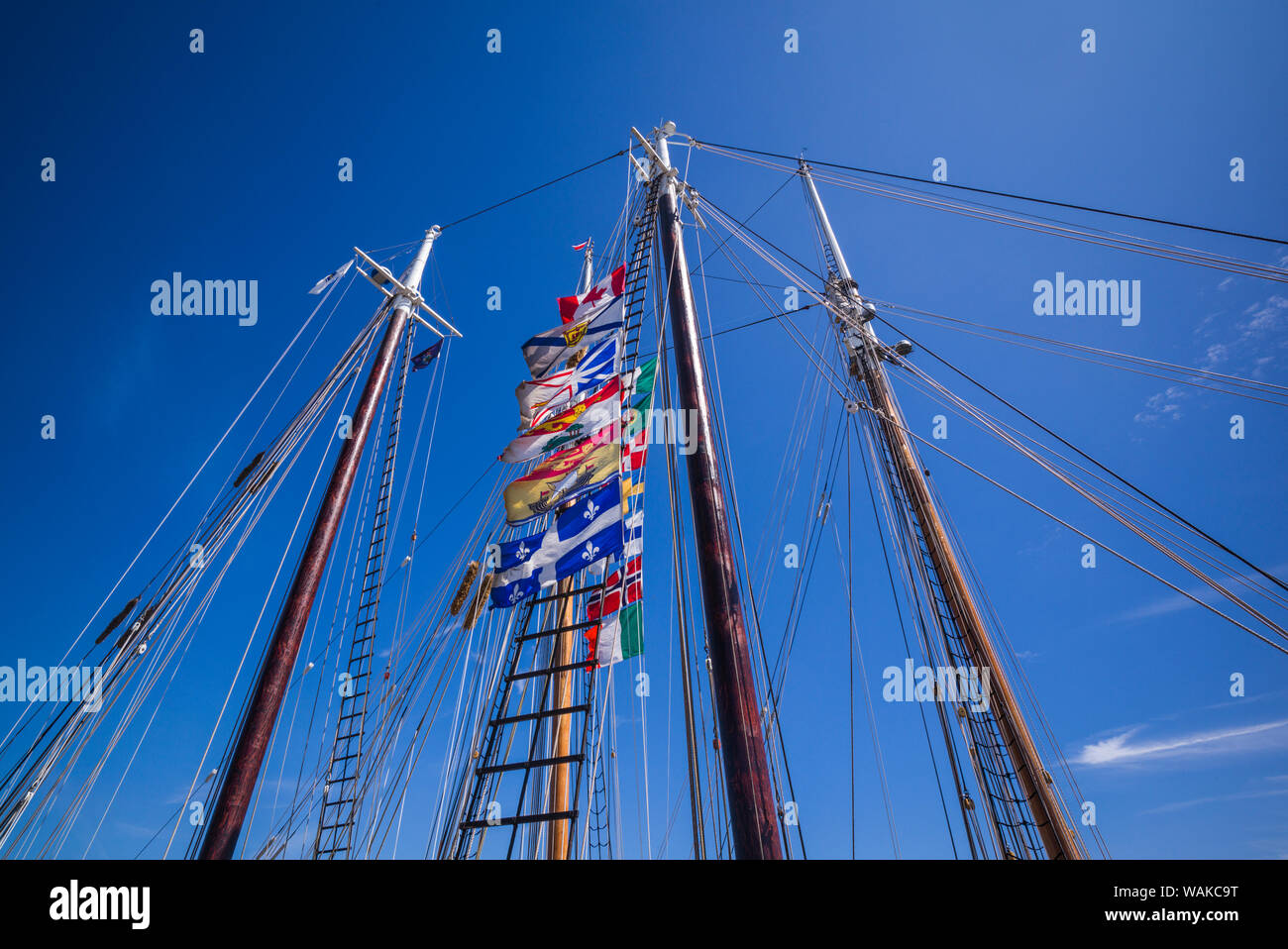 Estados Unidos, Massachusetts, Cape Ann, Gloucester. Gloucester goleta velero de mástiles, Festival Foto de stock