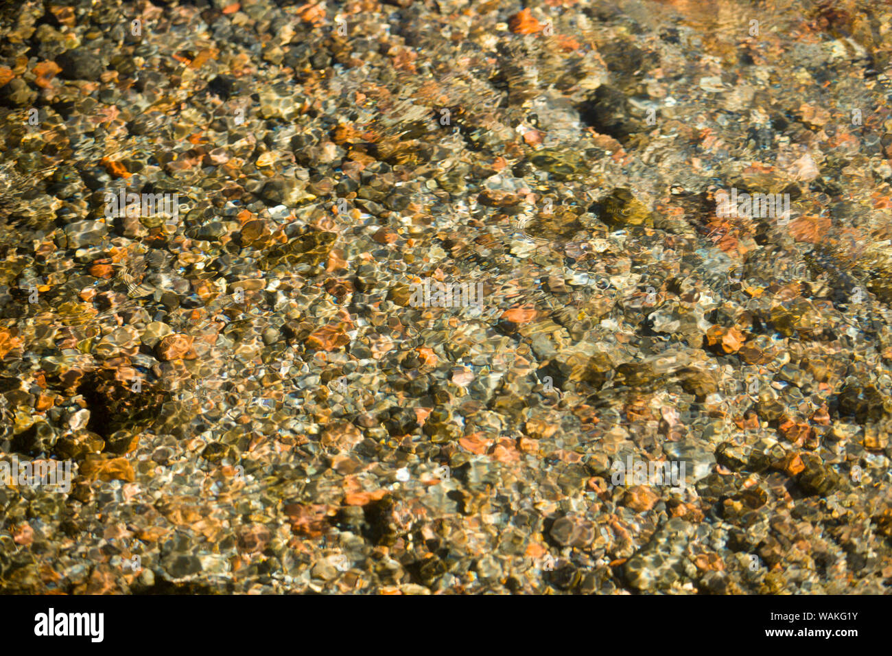 Creek corriendo al holandés Apartamentos cerca de chispas del lago, en la región oriental de Oregón, EE.UU. Foto de stock