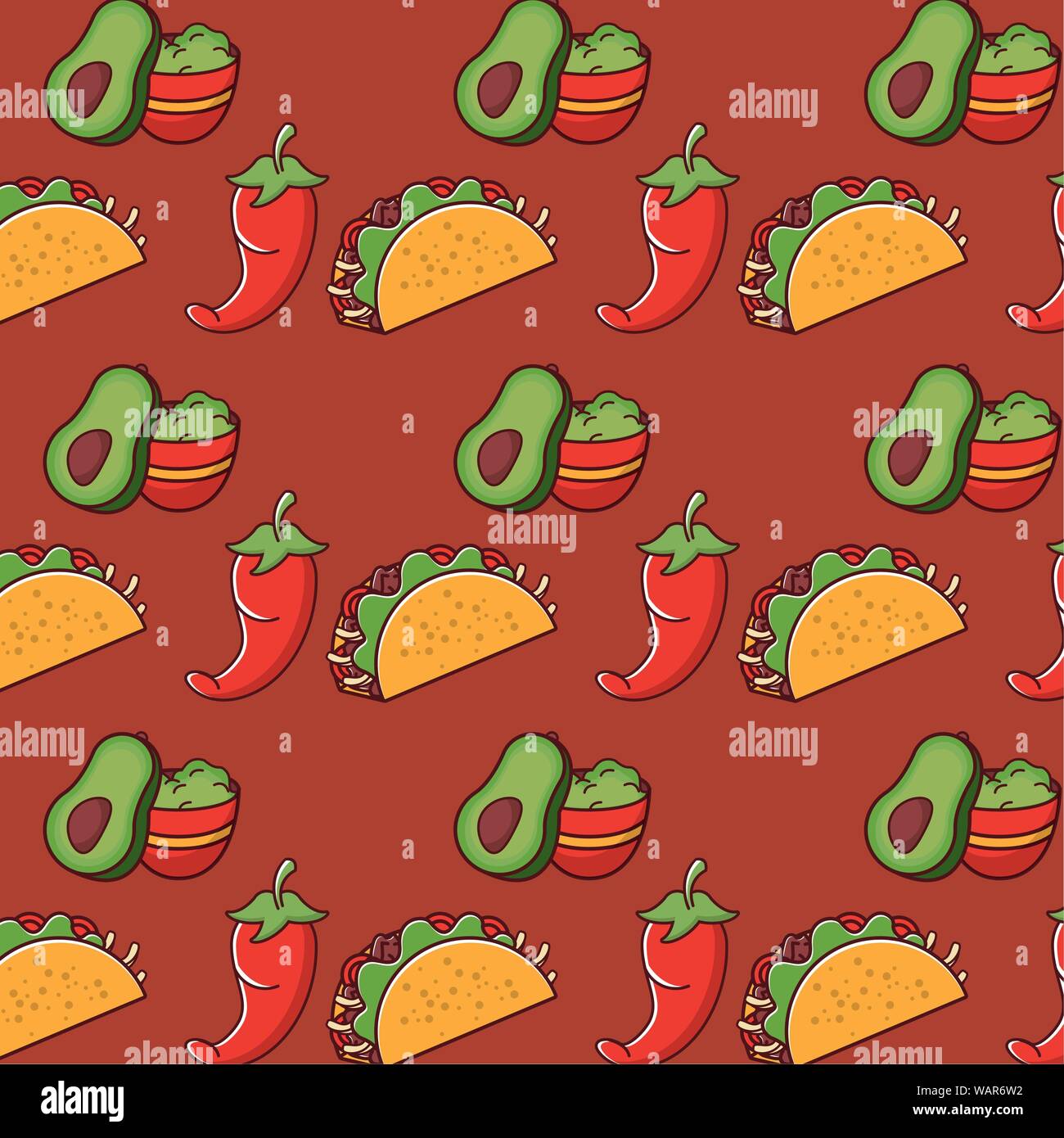 La trama de fondo de la gastronomía de comida mexicana Imagen Vector de stock - Alamy La trama de fondo de la gastronomía de comida mexicana Imagen Vector de stock - Alamy