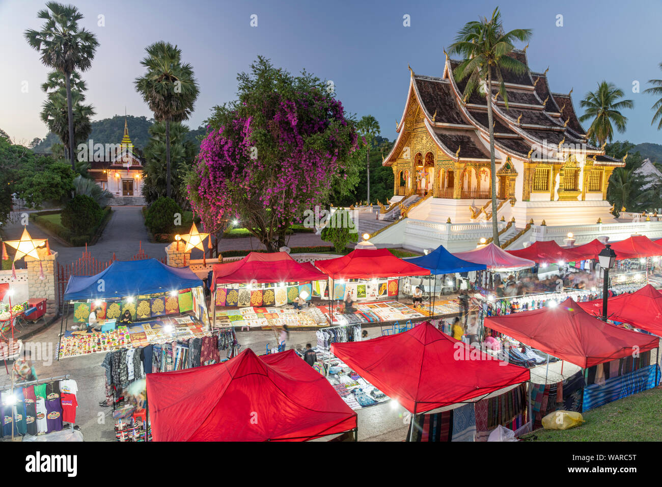 Asia; Asia Sudoriental; Luang Prabang Laos;;; Patrimonio Mundial de la UNESCO; el Palacio Real Foto de stock