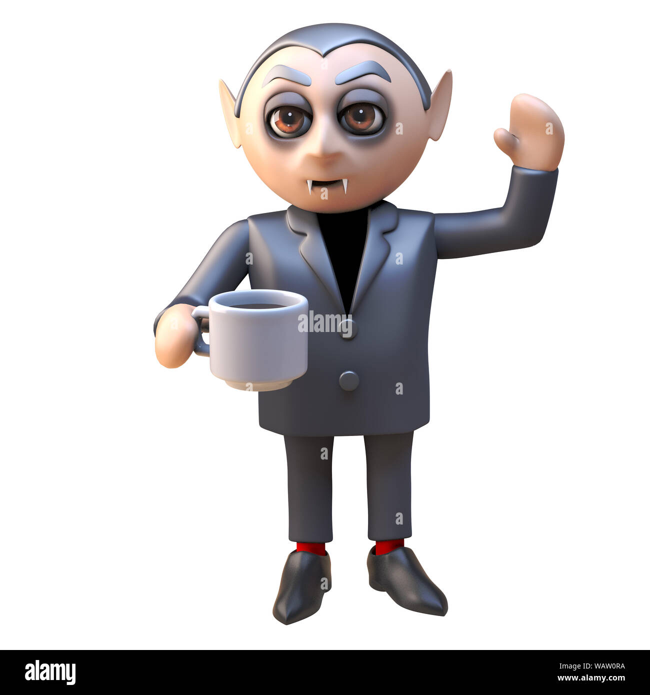 Dibujos animados en 3D Monster vampiro drácula ondas y bebe su té de una taza, ilustración 3D Render Fotografía de stock - Alamy Dibujos animados en 3D Monster vampiro drácula ondas y bebe su té de una taza, ilustración 3D Render Fotografía de stock - Alamy