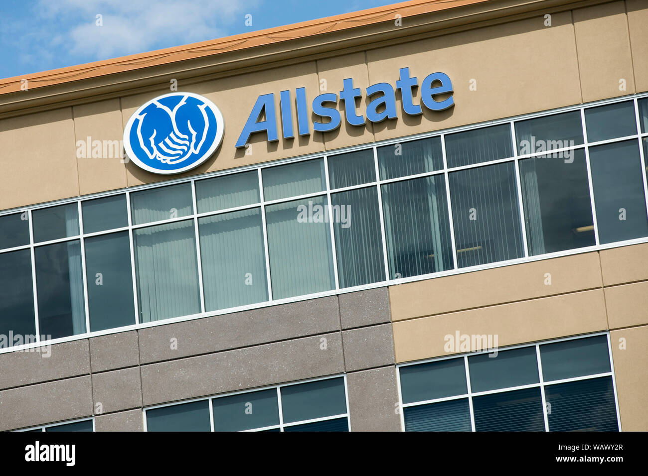Logotipo de seguros de allstate fotografías e imágenes de alta