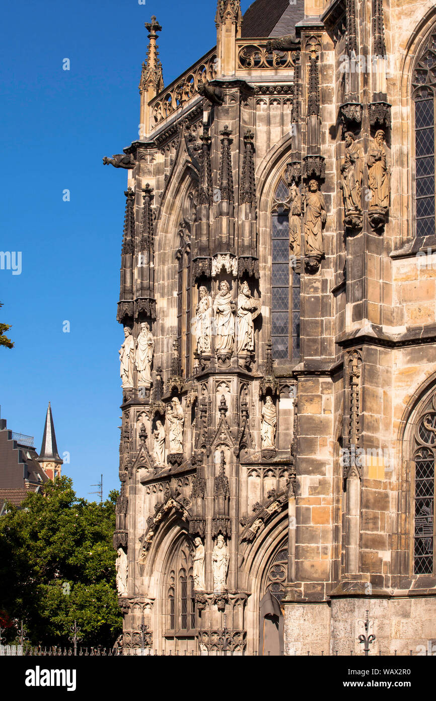 La catedral de Aquisgrán, Renania del Norte-Westfalia, Alemania. Der Dom, Aquisgrán, Nordrhein-Westfalen, Alemania. Foto de stock