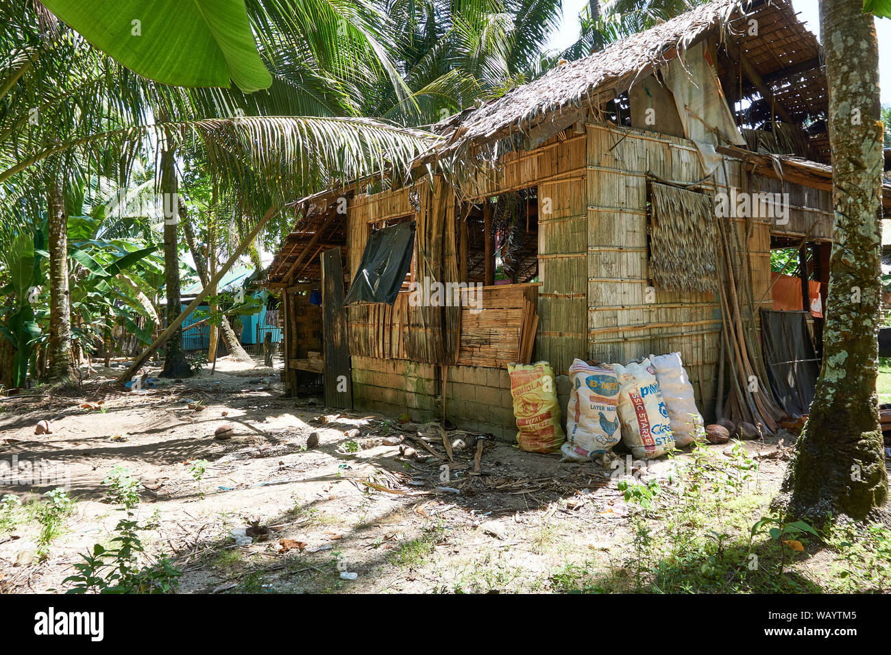 Filipinas, Siargao Island, a 20.Julio.2019 aldea local en Siargao Island Foto de stock