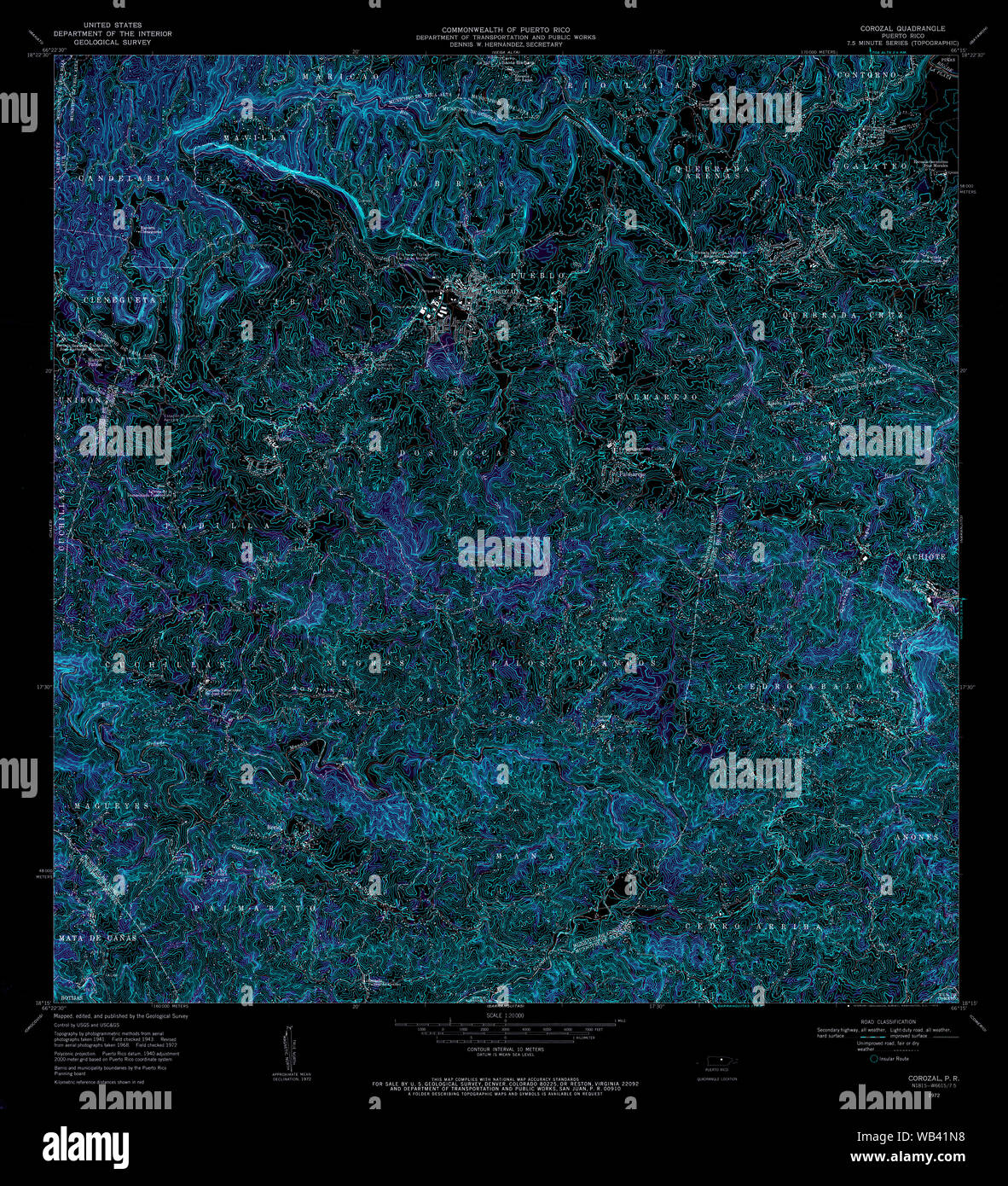 Puerto rico mapa corozal fotografías e imágenes de alta resolución Alamy