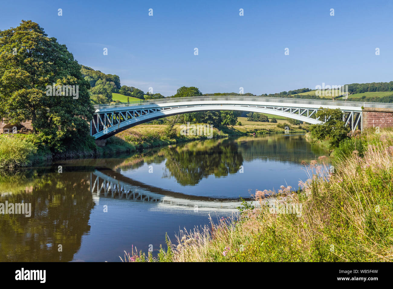 Puente Bigsweir Valle Wye Monmouthshire Foto de stock