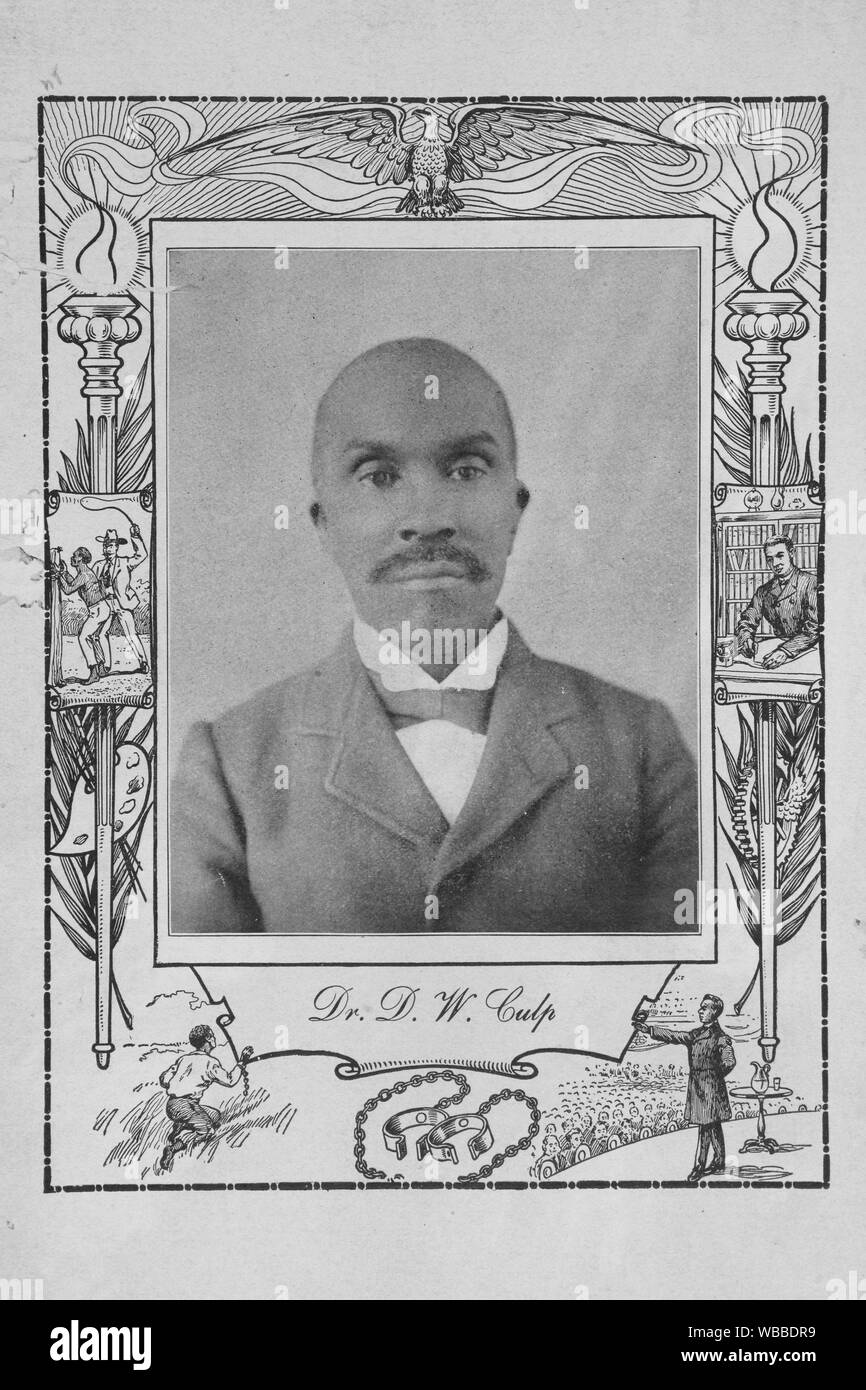 Dr. D. W. Culp. Culp, Daniel Wallace (autor), Booker T. Washington, 1856-1915 (autor), George Washington Carver, 1864?-1943 (Autor). 20a. Foto de stock