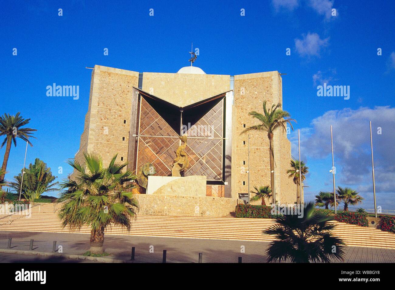 Fachada del Auditorio Alfredo Kraus. Las Palmas de Gran Canaria, Islas Canarias, España