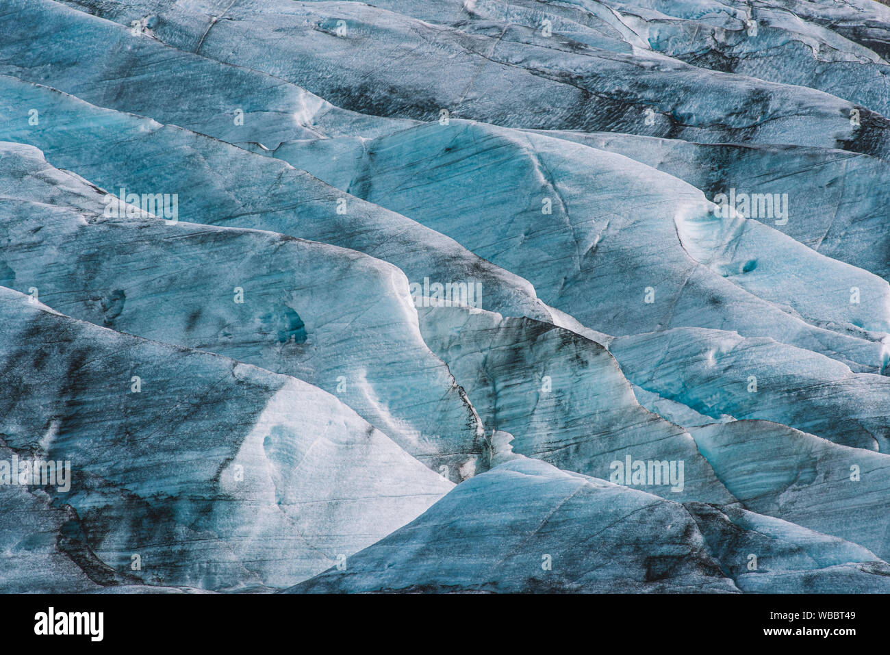 Cerca del hielo del glaciar Jökulsárlón en Islandia Foto de stock