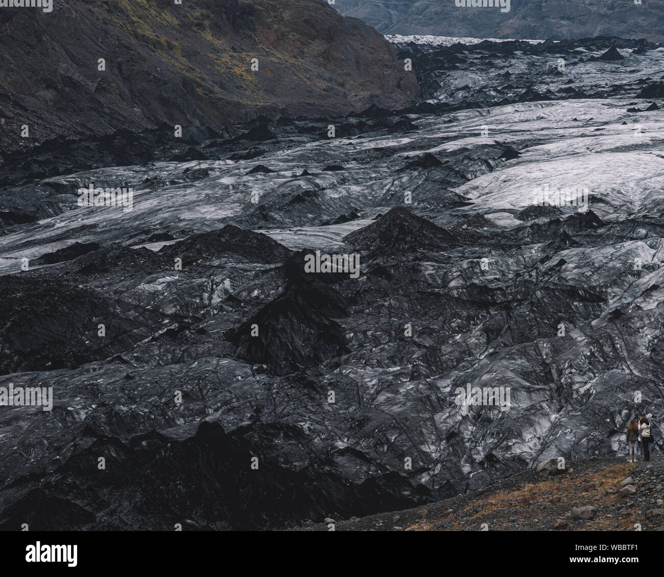 El glaciar de Jökulsárlón en Islandia Foto de stock