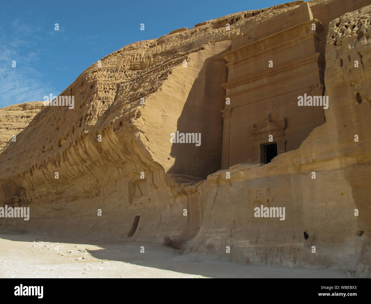 Madain Saleh, sitio arqueológico con nabateo tumbas en Arabia Saudita (KSA) Foto de stock