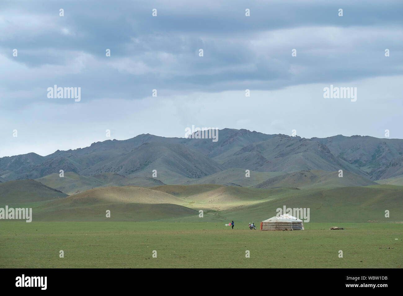 Yurta Mongol Foto de stock