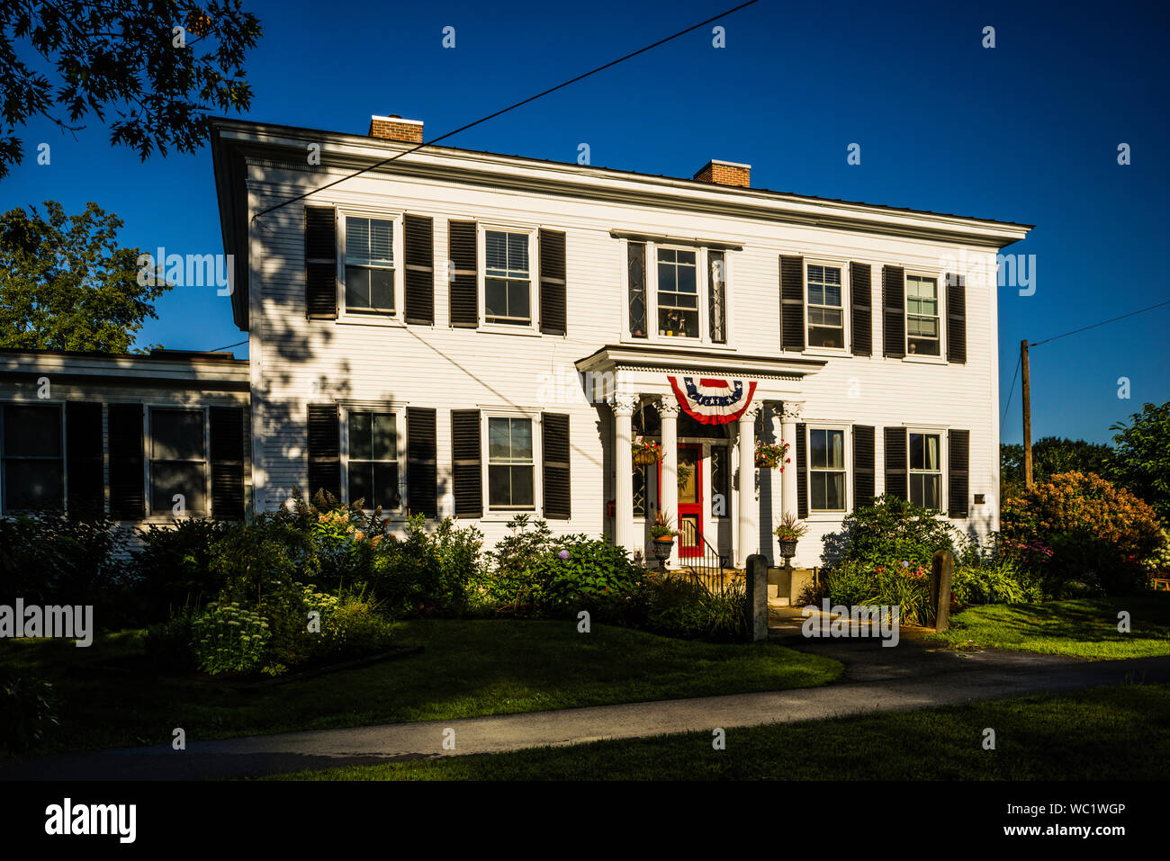 Casa de Charlestown Calle Principal Distrito Histórico   Charlestown, New Hampshire, EE.UU. Foto de stock