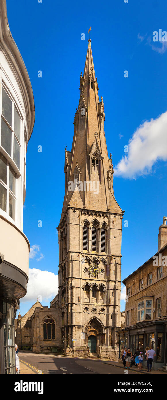 Iglesia de St Marys, Stamford, Lincs. UK Foto de stock