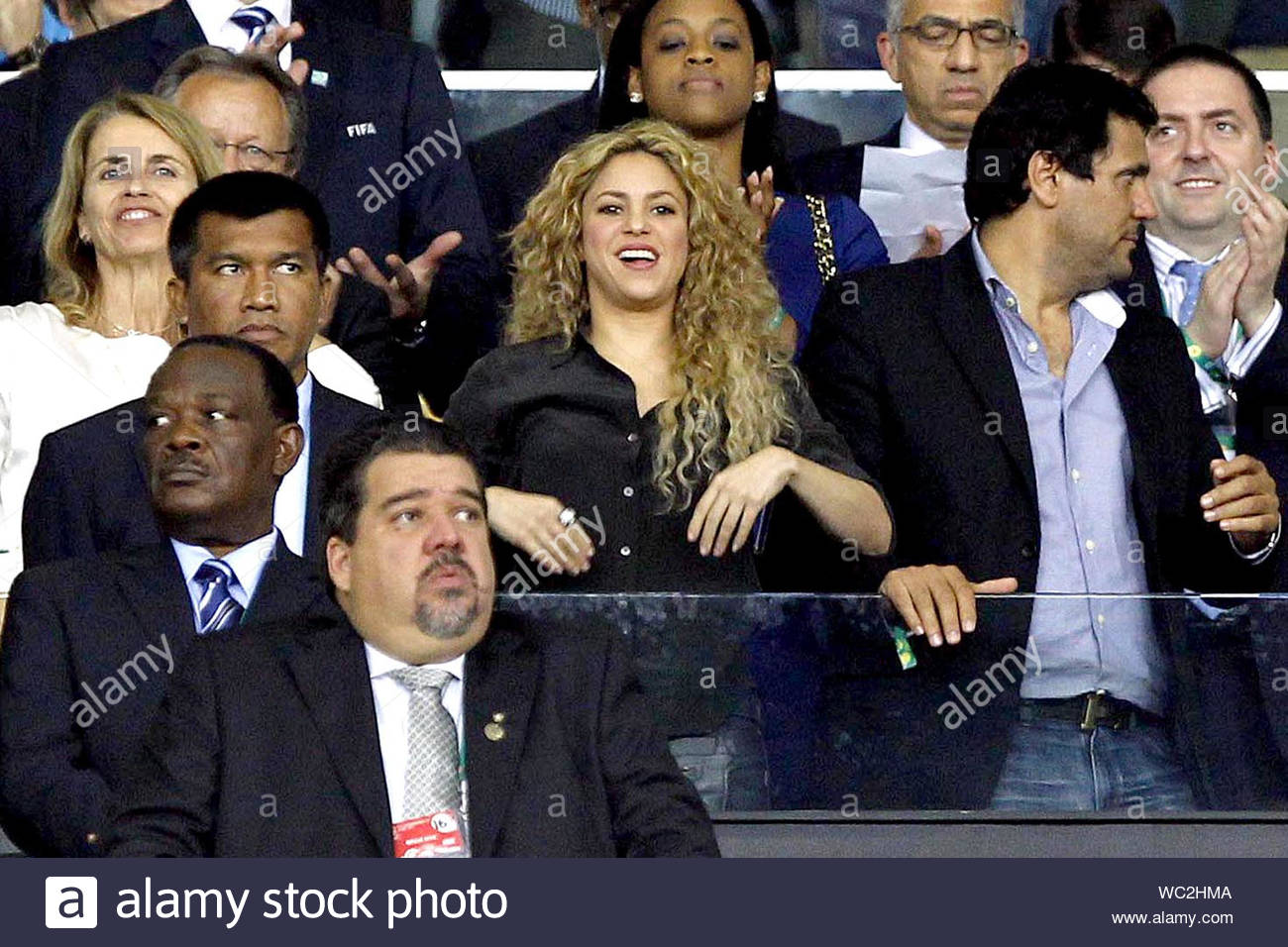 Rio De Janeiro Brasil La Cantante Colombiana Shakira Asistio Al Brasil Vs Espana Juego Para La Final De La Copa Confederacion En Rio De Janeiro El Resultado Final Fue A Favor