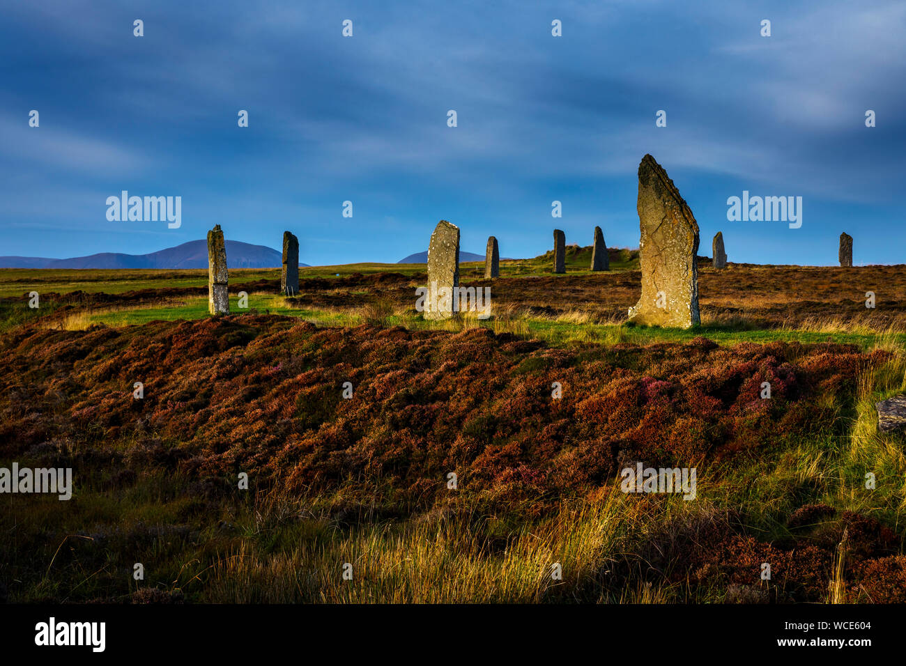 Anillo de Brodgar; Orkney; UK Foto de stock