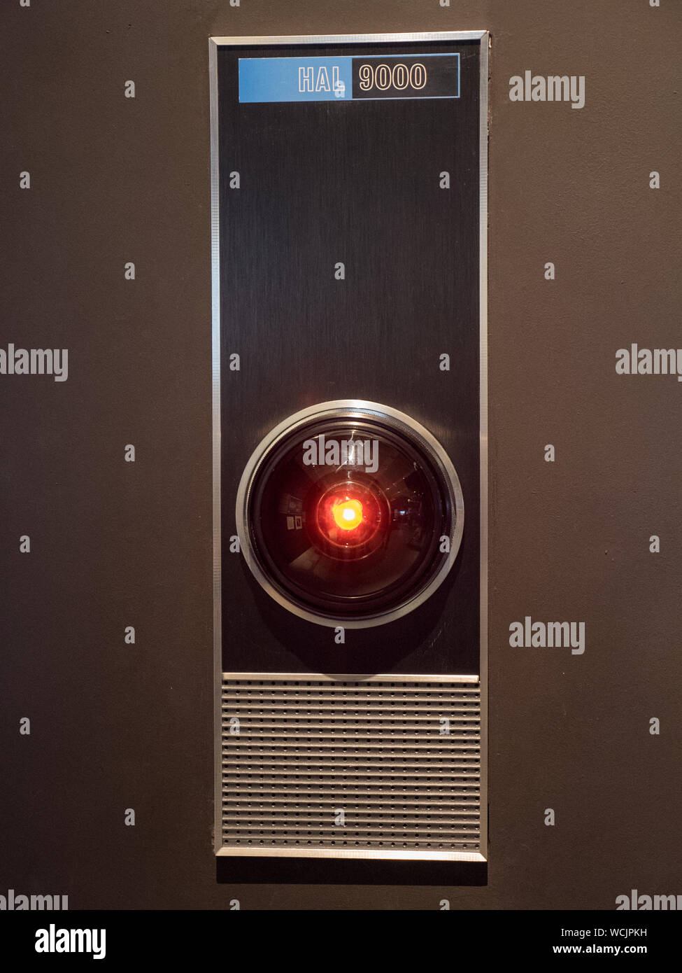 Hal 9000, 2001 Odisea del Espacio, de Stanley Kubrick, la exposición, el Design Museum, Londres, Reino Unido Foto de stock
