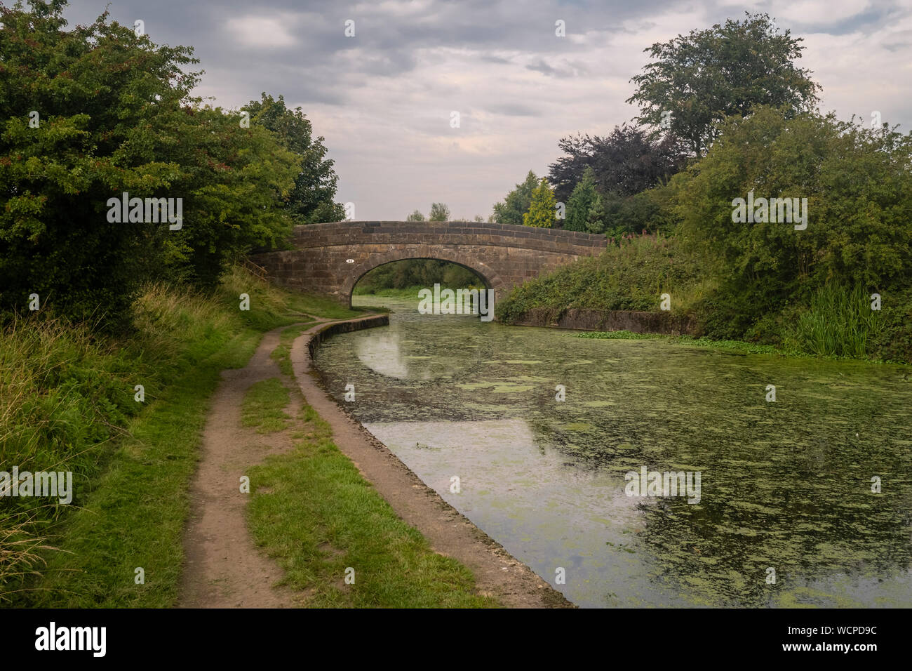 El Leeds liverpool canal en Aspull cerca de Wigan en Gran Manchester Foto de stock