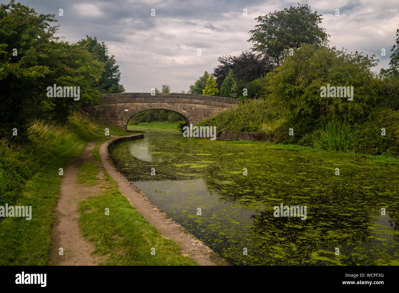 El Leeds liverpool canal en Aspull cerca de Wigan en Gran Manchester Foto de stock