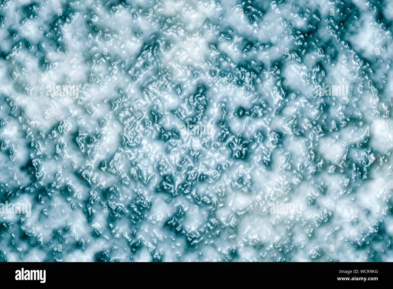 Biofilm - Un microbioma - Resumen ilustración científica Foto de stock