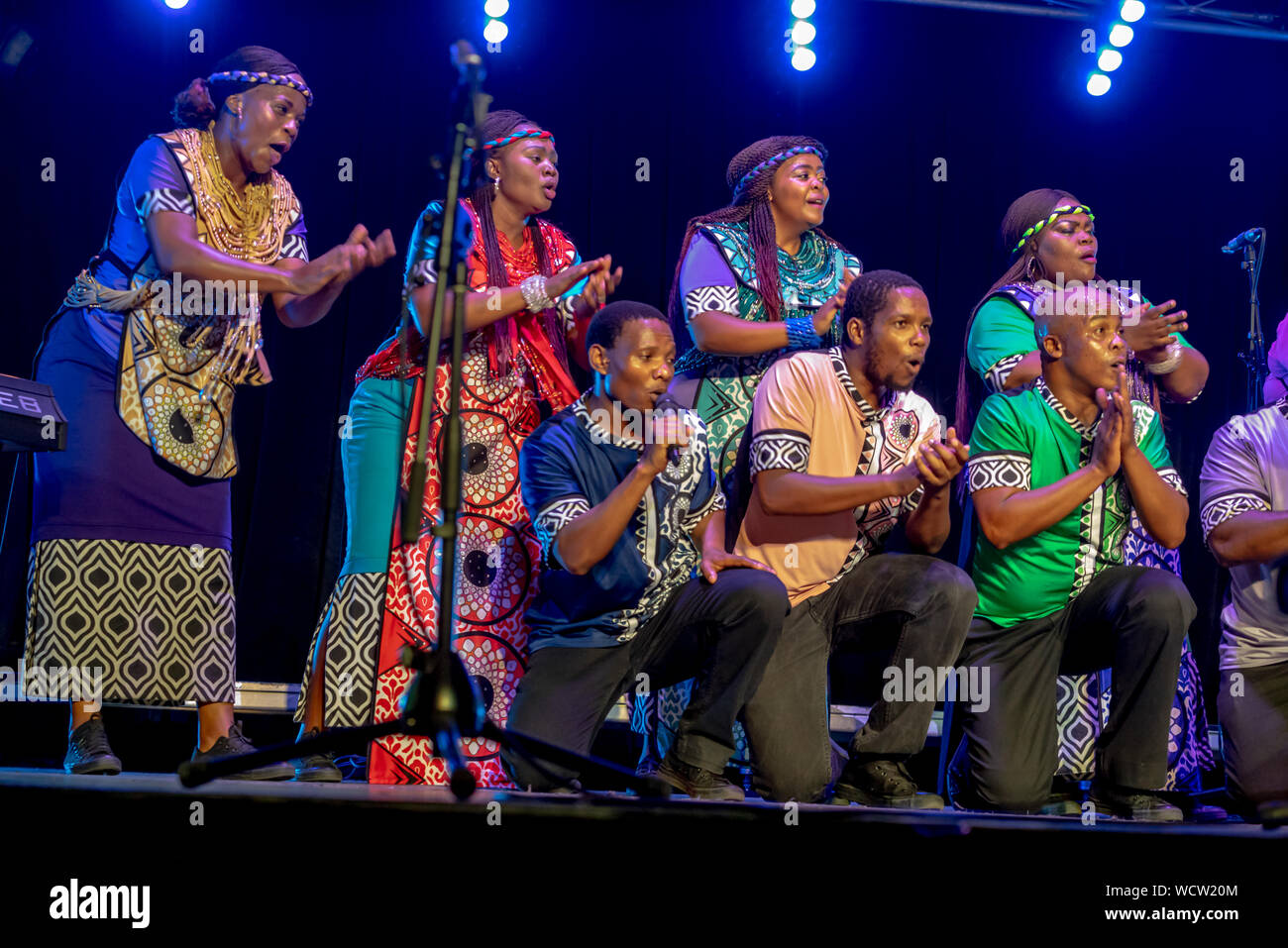 Soweto Gospel Choir en Adelaide Fringe temporada, Adelaide, Australia Foto de stock